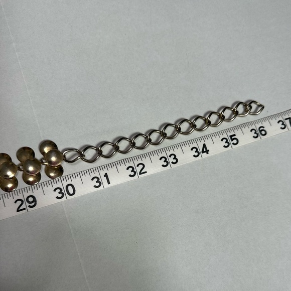 Vintage 70s 80s Gold Tone Chain Belt Lightweight Boho Festival Style 30-36” - Picture 4 of 9